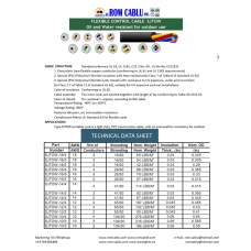 Flexible Control Cable SJTOW