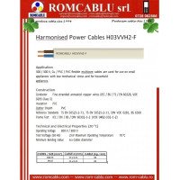 Harmonised Power Cables H03VVH2-F